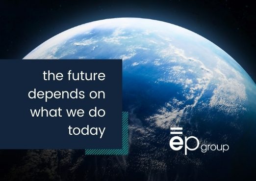 globe - the future depends on what we do today with blue blox